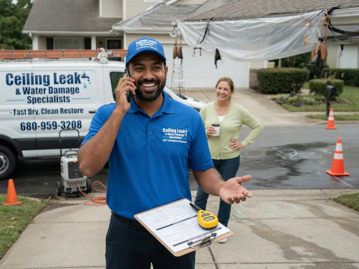 Ceiling Leak Cleanup Terrell, TX FAQs